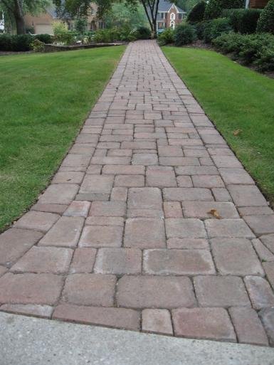 Paver patio installation
